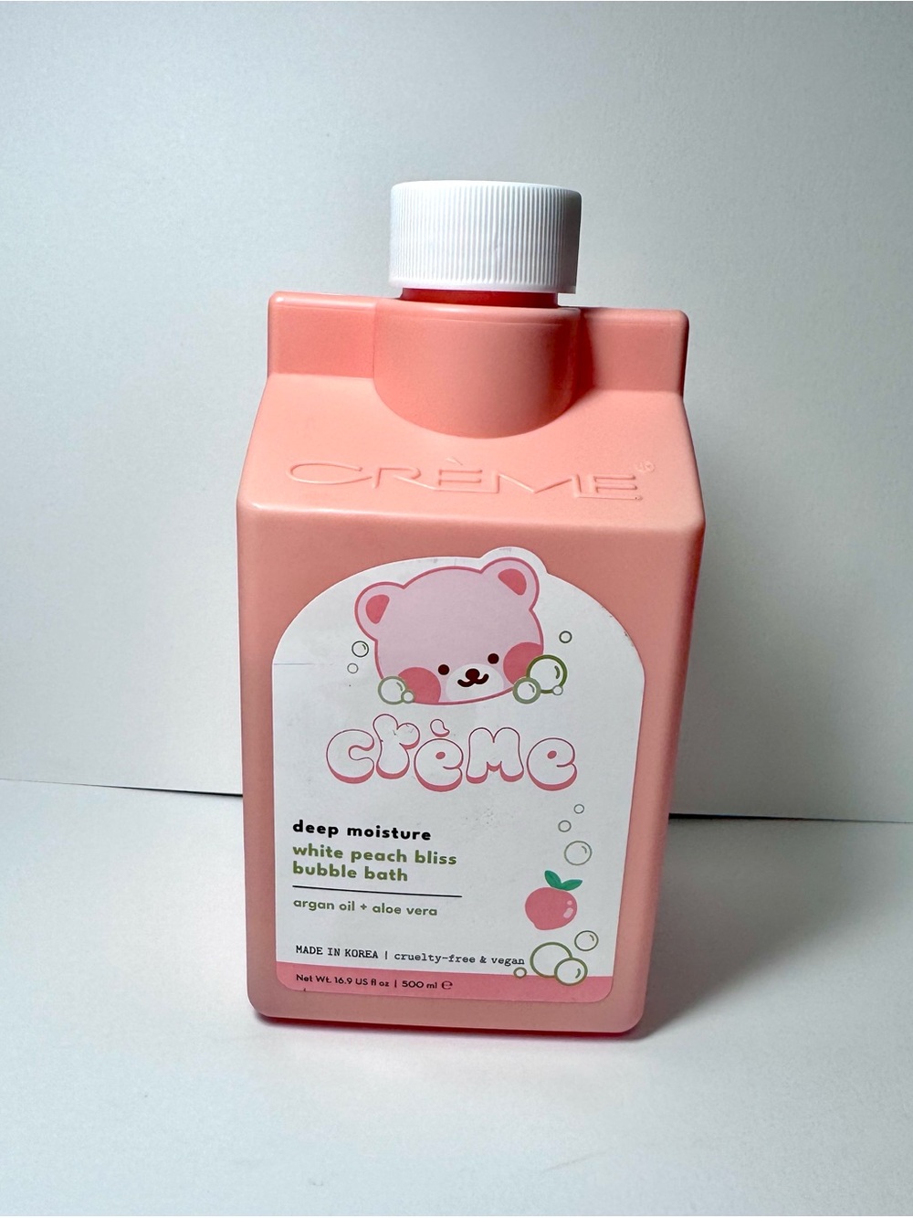 White Peach Bliss Bubble Bath  – Creme Shop NEW